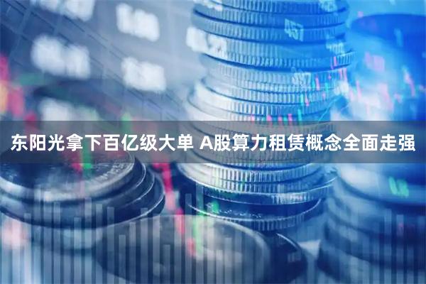 东阳光拿下百亿级大单 A股算力租赁概念全面走强